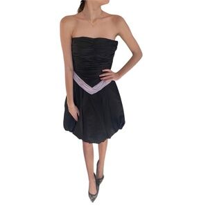Jovani Strapless Dress Black
